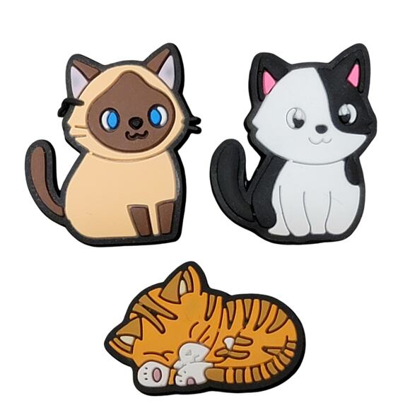 Cat Shoe‎ Charms Lot 15 Pc Kitten Kitty Pet Feline Multicolor Bundle Gift - Picture 5 of 5